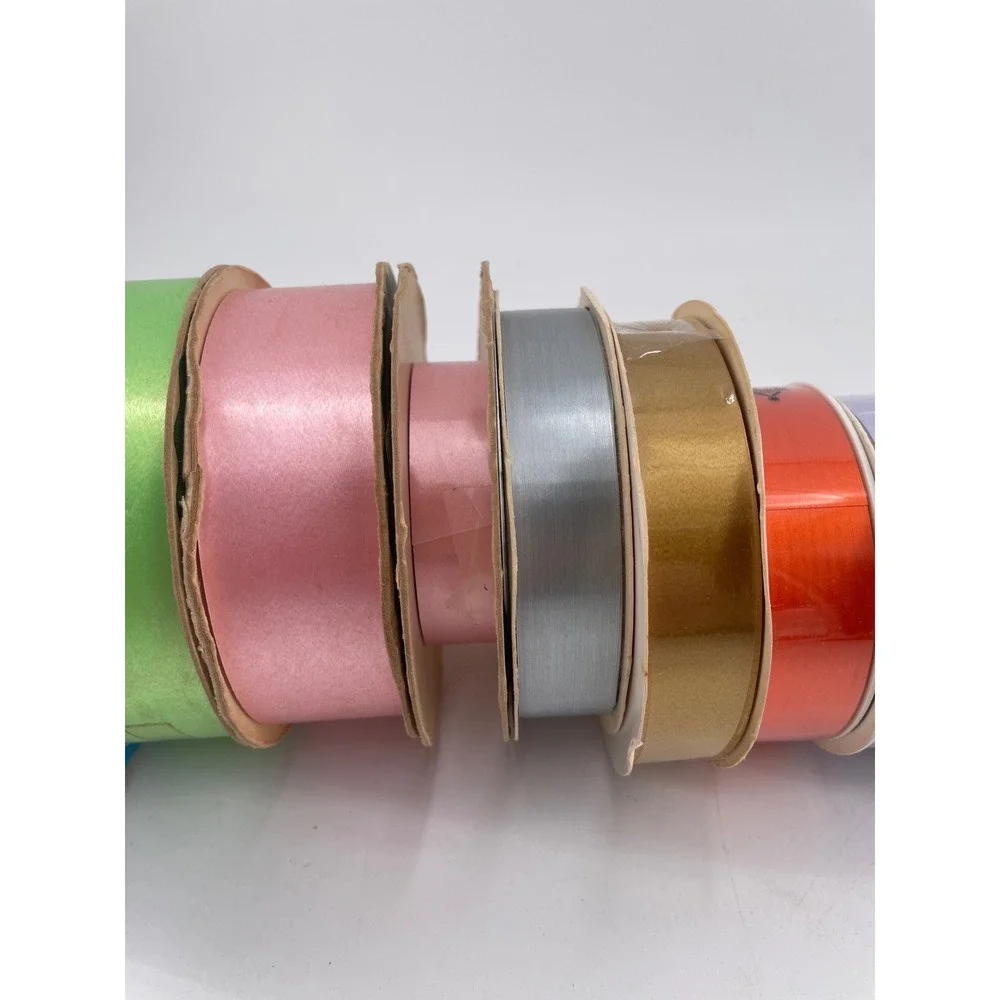 Vintage Quality Ribbon Lot x 21 Various Widths Mixed Craft Bow Making Spools